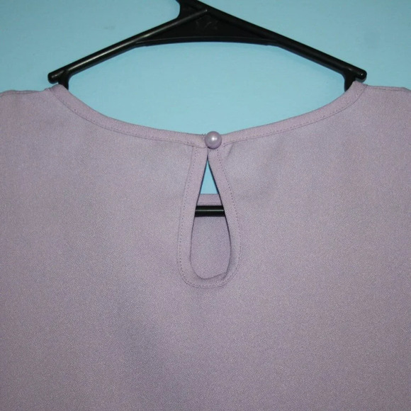 SHEIN Scalloped Sleeve Lilac Tank Top Women's Small Modest - Picture 9 of 14